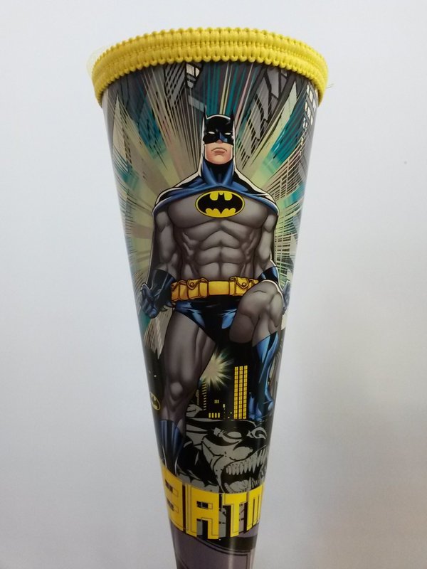 Schultüte gefüllt - Batman gelb - 35 cm