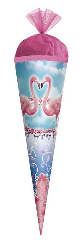 Schultüte - gefüllt - Flamingo - 22 cm (R)