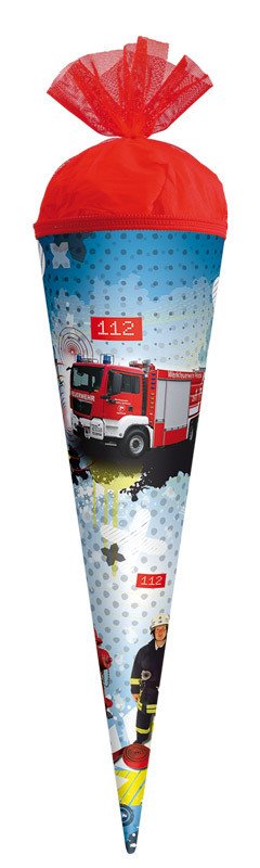 Schultüte gefüllt - Feuerwehr (R) - 35 cm