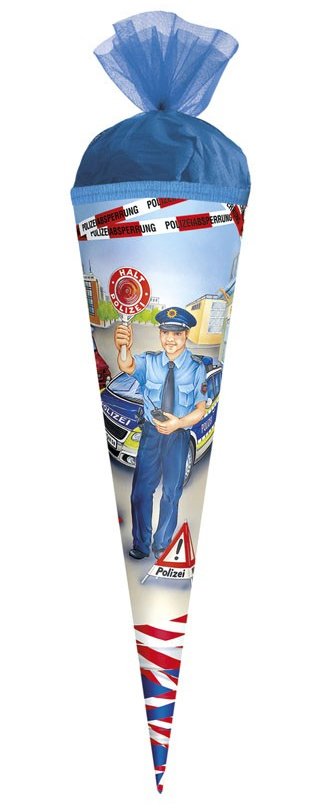 Schultüte gefüllt - Polizist (R) - 35 cm