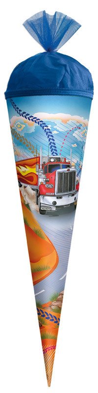Schultüte gefüllt - Truck (R) - 22 cm