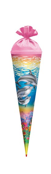 Schultüte Delfin - 70 cm