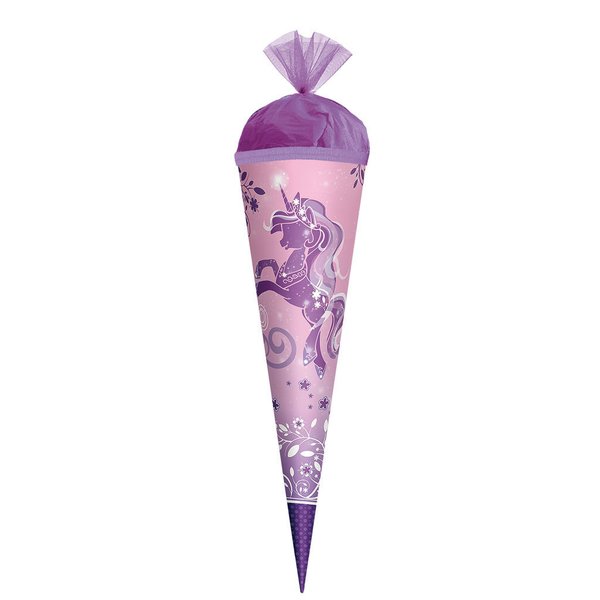 Schultüte - Purple Unicorn  - 22 cm mit oder ohne Füllung wählbar (R)