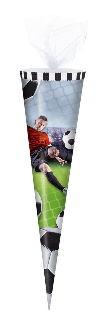 Schultüte gefüllt - Soccer rund (M) - 50 cm
