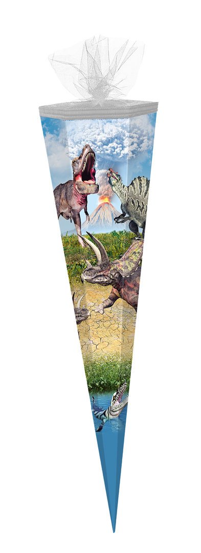 Schultüte gefüllt - Dinotopia eckig (M) - 50 cm