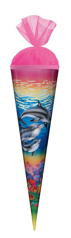 Schultüte gefüllt - Delfin  35 cm Roth