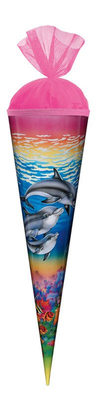 Schultüte gefüllt -  Delfin - 22 cm (R)