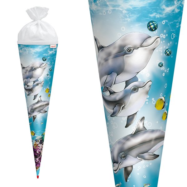 Schultüte Delfin 2016 Special - 70 cm Roth