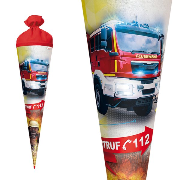 Schultüte gefüllt - Feuerwehr 2019 - 70 cm (R)