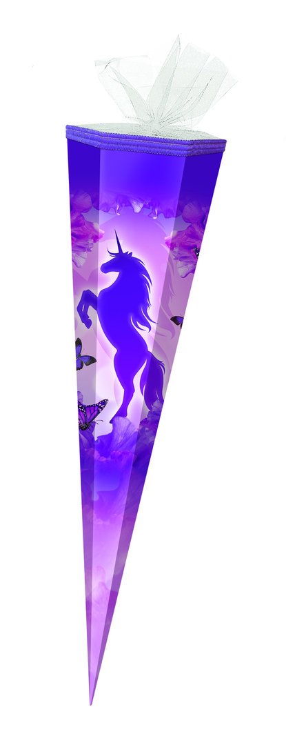 Schultüte gefüllt - Violet Unicorn - 85 cm (M)